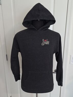 Jack's Surfboards Dark Charcoal Hooded Pullover with Script Logo